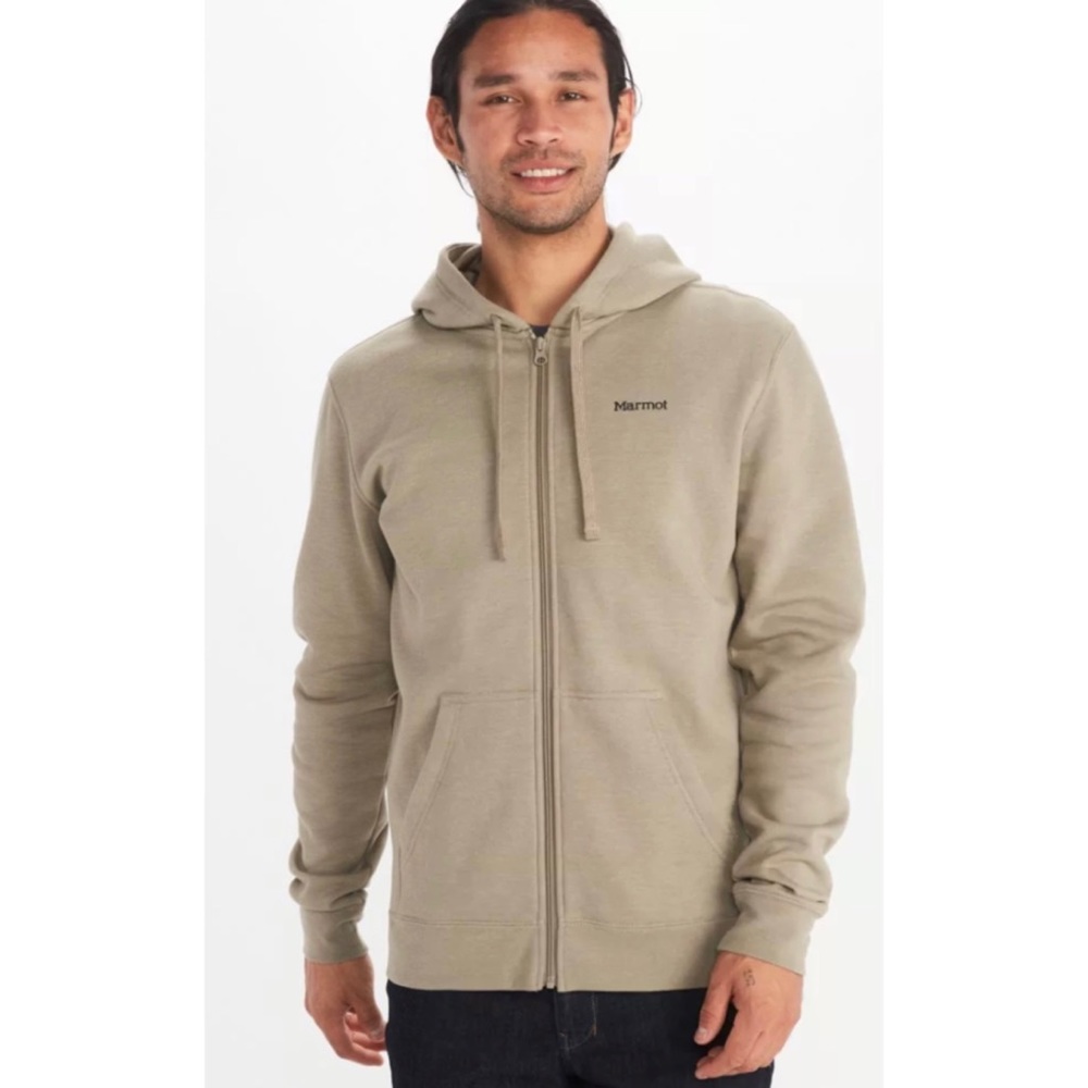 Marmot Men's Mountain Peaks Full-Zip Hoody - Stonework Heather - NWT Size M